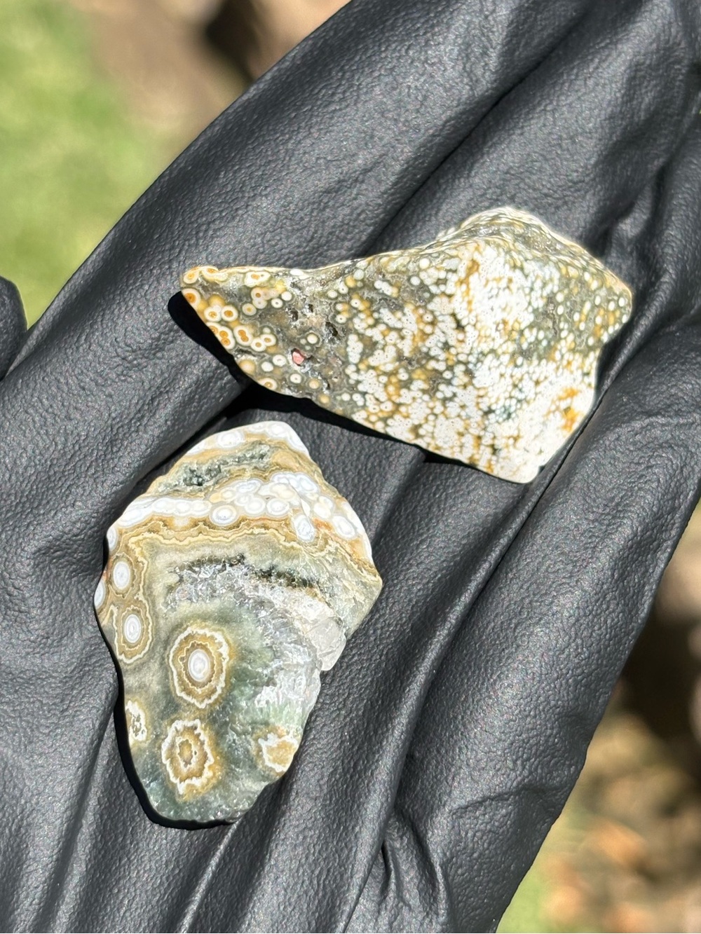 Ocean Jasper Crystal Set - Polished Sea Jasper Bundle - Orbicular Jasper - Picture 12 of 17